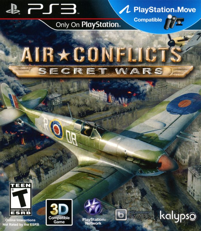 Air Conflicts: Secret Wars box art for Playstation 3